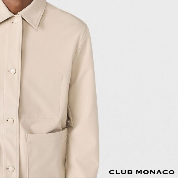 Club Monaco **NWT** Men’s Taupe Bonded Chore Coat - Picture 9 of 12